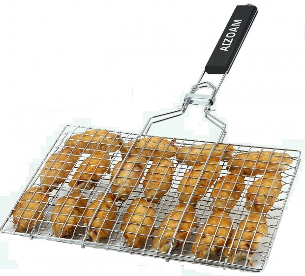 AIZOAM Stainless Steel BBQ Grilling Basket
