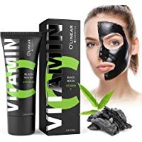 Black Charcoal Mask - Face Peel Off Mask with Organic Bamboo and Vitamin C
