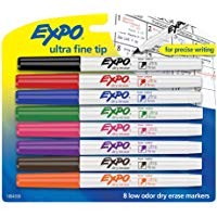 EXPO Low-Odor Dry Erase Markers, Ultra Fine Tip