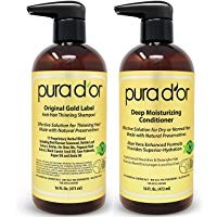 PURA D'OR Biotin Original Gold Label Anti-Thinning Shampoo and Conditioner Set