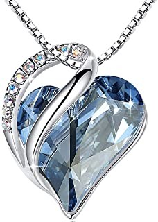 Leafael Infinity Love Heart Pendant Necklace