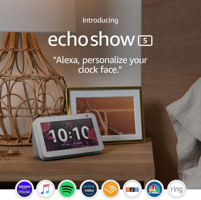 Echo Show 5 Compact Smart Display with Alexa