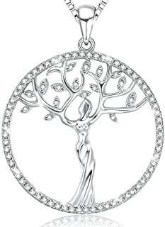 Ado Glass Family Is Strength and Love Tree of Life Pendant Necklace