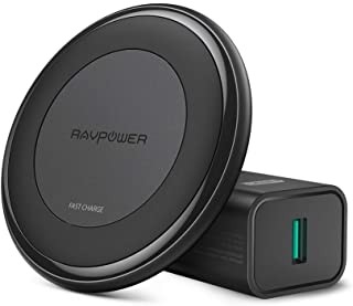 RAVPower Fast Wireless Charger 10W Max with QC 3.0 Adapter