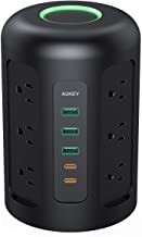 AUKEY Power Strip Tower with 12 AC Outlets, 2 USB-C Ports, 3 USB Ports