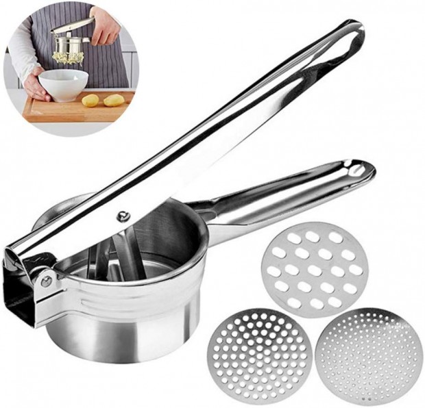 Professional Stainless Steel Potato Ricer