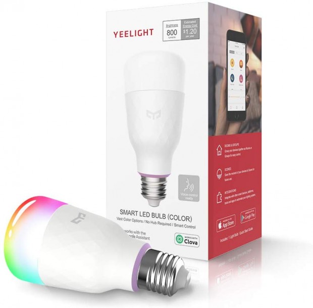 YEELIGHT Smart LED Bulb, Multi Color Rgb