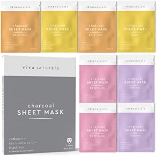Face Mask for Korean Skincare - Sheet Mask for Detoxifying, Cleansing, Moisturizing and Brightening Skin
