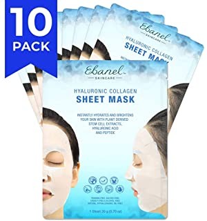 Ebanel 10 Pack Korean Collagen Face Mask Sheet