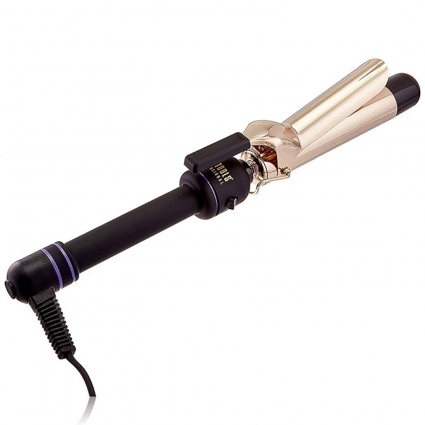 HOT TOOLS Professional 24k Gold Extra-Long Barrel Curling Iron/Wand for Long Lasting Results