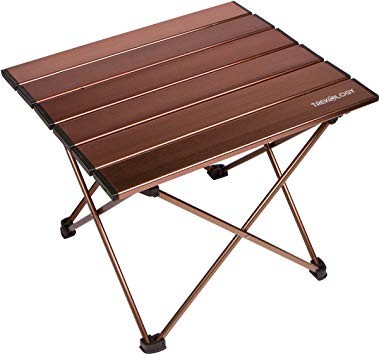 Trekology Portable Camping Side Tables with Aluminum Table Top
