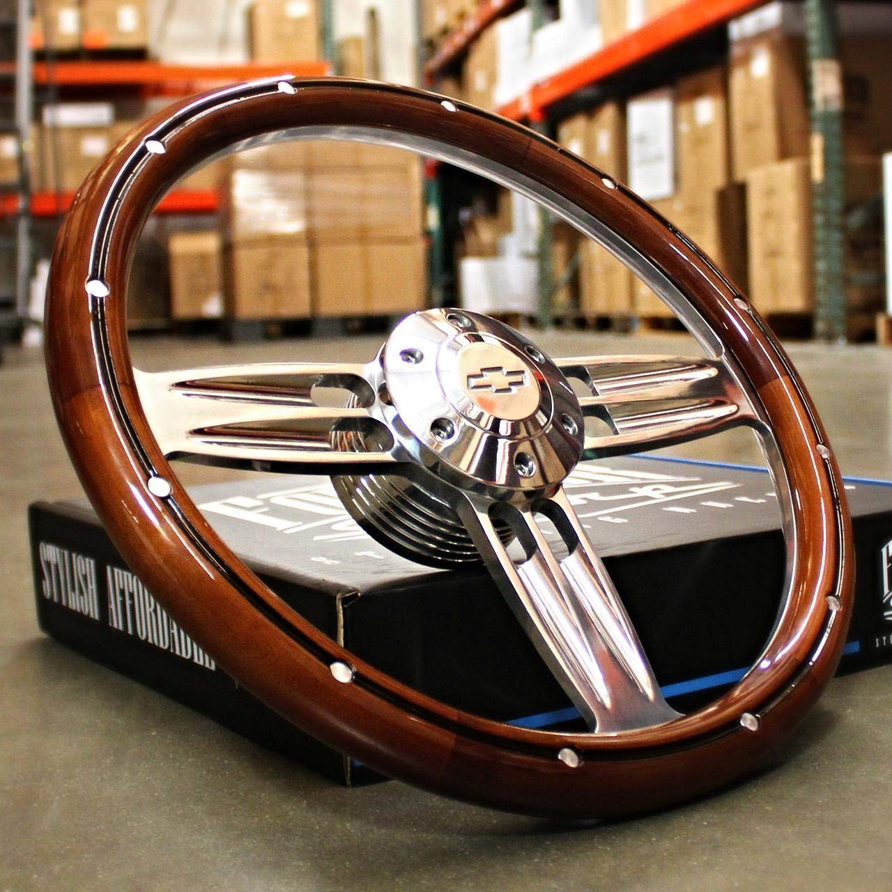 Wooden steering wheel