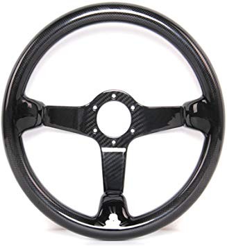 Hiwowsport Carbon Fiber Racing Steering Wheel 300mm Diameter Bolts
