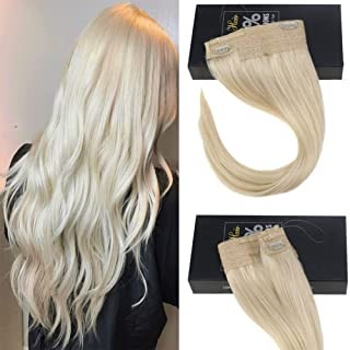 Sunny 18-inch Platinum Blonde Halo Hair Extensions