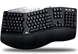 Adesso PCK-208B Tru Form Media Contoured Ergonomic Keyboard