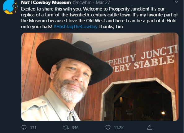 Cowboy Tweet