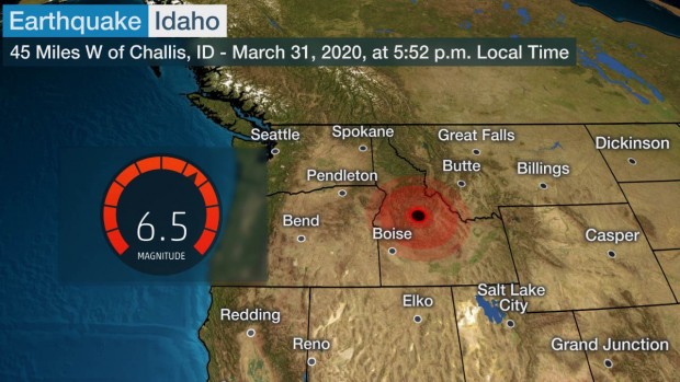 Magnitude 6.5 Earthquake Yellowstone