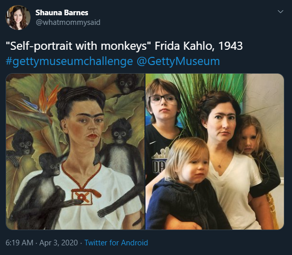 Self-portrait with monkeys