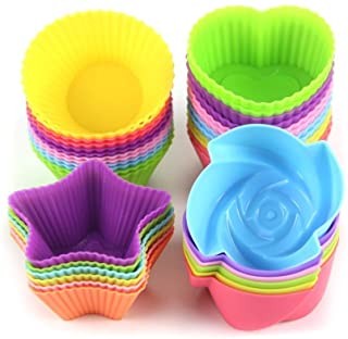 LetGoShop Silicone Cupcake Liners Reusable Baking Cups