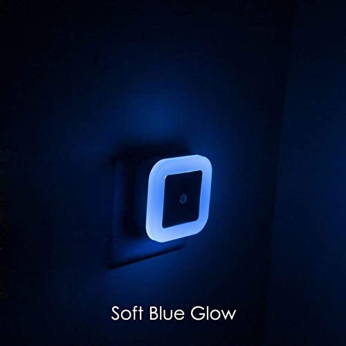 Soft Blue Glow Plug In LED Night Light