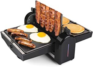 HomeCraft FBG2 Nonstick Electric Bacon Press and Griddle