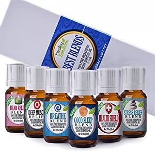 Best Blends Set of 6 Therapeutic Essential Oils