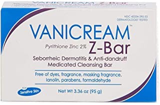 Vanicream Z-Bar Pyrithione Zince 2% Medicated Cleansing Bar