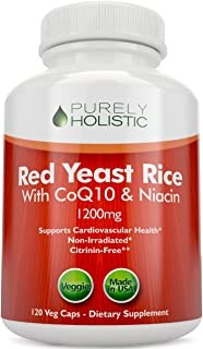 Purely Holistic Red Yeast 1200mg with COQ10 Flush Free Niacin