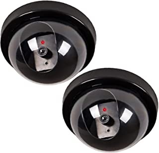 2 Pack Dummy Fake Security CCTV Dome Camera
