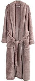 Richie House Women's Plush Soft Warm Fleece Bathrobe