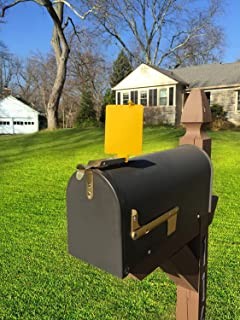 Mail Time! Yellow Mailbox Alert Signal Flag