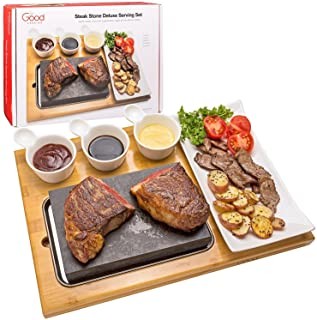 Cooking Stone Complete Set Lava Hot Steak Stone Plate