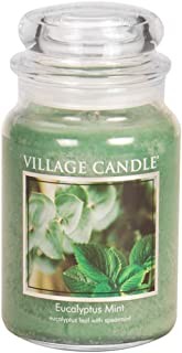 Village Candle Eucalyptus Mint 26 oz Glass Jar