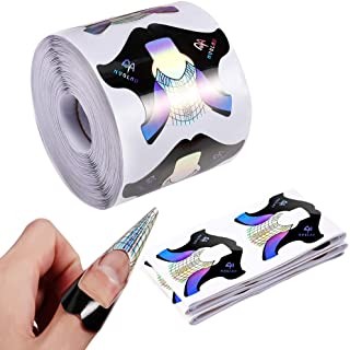300 pieces Holographic Nail Art Extension Tips Nail Form Guide