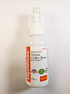 Organic Green Coffee Bean Extract 1,000mg Premium Liquid Spray Loss