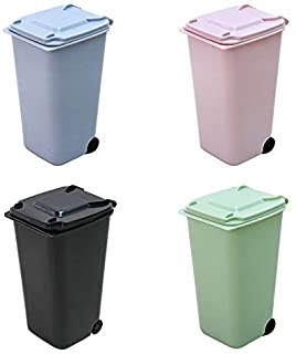 Small Trash Cans Mini Desk Trash Can with Lid