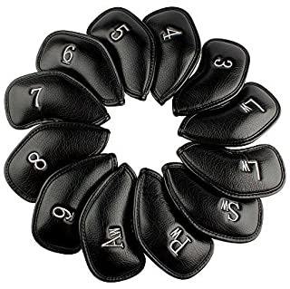 Craftsman Golf 12 pcs Thick Synthetic Leather Golf Iron Head Covers