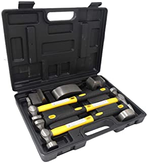 7 Piece Hammer and Dolly Auto Body Dent Repair Kit