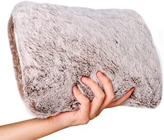 Hot Water Bottle with Soft Fleece Cover Warming Hand and Relieve Menstrual Cramps