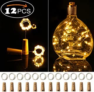 Ehome Wine Bottle Lights with Cork 12 Pack Starry Fairy Lights