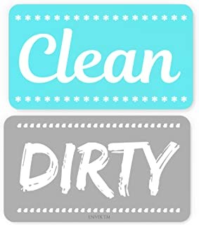 Dishwasher Magnet Clean Sign Strong Magnet Double Sided Flip