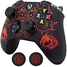 ROTOMOON Xbox One Glitter Silicone Controller Skins with 8 Thumb Grips Sweat-Proof Anti-Slip Controller Cover Skin Protector Compatible with Xbox One S/X Controller 