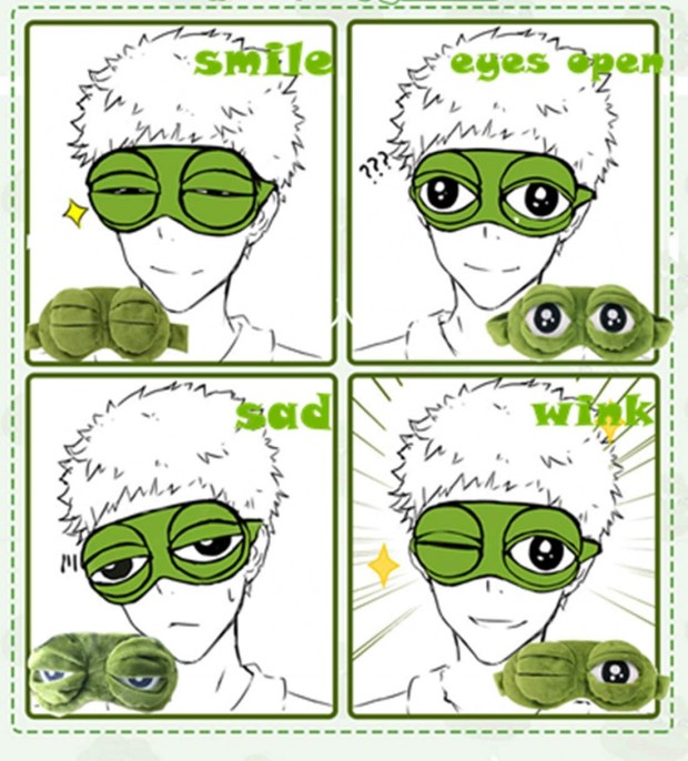 Cute Green Frog Funny Eye Masks
