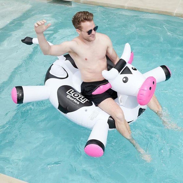 Giant Inflatable LOL Cow Pool Float Floatie
