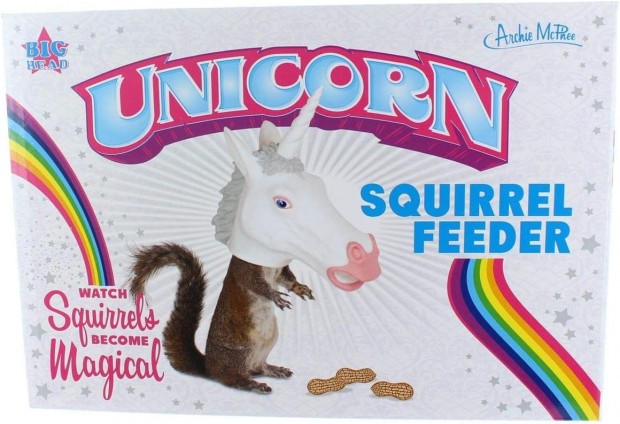 Squirrel Feeder Unicorn Head