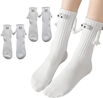 2 Pairs Magnetic Holding Hands Socks Funny Socks Gift