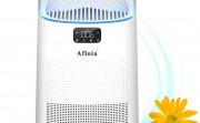 Afloia Air Purifier for Home, H13 True HEPA Air Filter for Large Room Up to 500ft²,Remove 99.97%Odors Smoke Dust Pollen 3-in-1 Air Cleaner 25dB Quiet- White